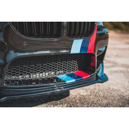 Накладка сплиттер на передний бампер Вар2 на BMW M6 F06 Gran Coupe